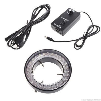 VAKUUM Lab Microscope Slides 56 LED Adjustable Ring Light Illuminator Lamp for Zoom Microscope Microscope Parts