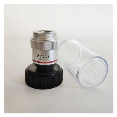 VAKUUM Lab Microscope Slides Objective Lens Microscope 1x 2X Infinity Objective Lens Microscope Accessories Microscope Parts (Color : 2 Times 160)