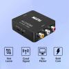 2X RCA AV Composite to HDMI Video Audio Converter Adapter Mini RCA to HDMI Box Support 1080P for TV/PC/PS2/Blue-Ray DVD,Black view 3