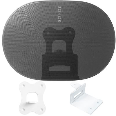 Aokicase For Sonos Era 300 Holder Sonos Era 300 Wall Mount Stand Holder Accessories with Integrated Cable Management, Smart Home Speaker Accessory Rack (White, YT) 2 Pieces