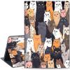 Case for Samsung Galaxy Tab S8 Plus 2022/S7 FE 2021/S7 Plus 2020 12.4 Inch, Lightweight Protective, Multiple Angle, PU Leather Slim Folio Stand Smart Cover with Auto Wake/Sleep, Cat view 1