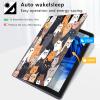 Case for Samsung Galaxy Tab S8 Plus 2022/S7 FE 2021/S7 Plus 2020 12.4 Inch, Lightweight Protective, Multiple Angle, PU Leather Slim Folio Stand Smart Cover with Auto Wake/Sleep, Cat view 2