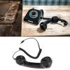 HEEPDD Retro Handheld Cell Phone Receiver, Black Wired Telephone Handset with Microphone, 3.5mm Connector for Mobile Phones, Computers view 4