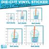 (3Pcs-3") Tamlin's Tears Tumbler Sticker Watercolor Kindle Bookish Vibes Book Lover Waterproof Vinyl Die-Cut Stickers for Book Hard Hat Water Bottle Laptop Aesthetic Decal Gift for Her Him 3 Inches view 3