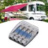 60A Power Distribution Block, 1 In 4 Ways Out Audio Fuse Holder Distribution Block for Car RV Solar System view 3
