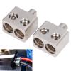 2 Pcs Amp Input Reducer, Dual 1/0 Gauge to 1/0 Gauge Amp Input Reducers, Discharge Bottle One Point Two Pure Copper Splitter view 3