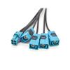 GXMRHWY Mini Fakra 4 in 1 to FAKRA Z Straight Jack Female Four Ports Vehicle LVDS Cable Adapter RF Coaxial Extension 50CMCompatible with Rosenberger view 1