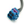 GXMRHWY Mini Fakra 4 in 1 to FAKRA Z Straight Jack Female Four Ports Vehicle LVDS Cable Adapter RF Coaxial Extension 50CMCompatible with Rosenberger view 2