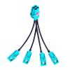 GXMRHWY Mini Fakra 4 in 1 to FAKRA Z Straight Jack Female Four Ports Vehicle LVDS Cable Adapter RF Coaxial Extension 50CMCompatible with Rosenberger view 4