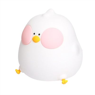 Night Lamp for Kids, Cute Fat Chicken 7 Colors Changing Silicone Bedside Table Lamp Touch Dimmable Night Light with Remote & Timing, USB Charging Night Stand Light Lamp for Bedroom Boys Girls Room