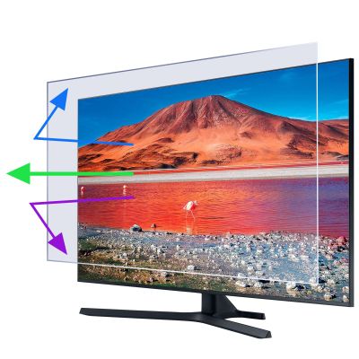 AIZYR Anti Blue Light TV Screen Protector Easy Install - Anti-Fingerprint - Reduce Eye Fatigue, Anti-Reflection Rate up to 90%,55 Inch/L1211W682mm