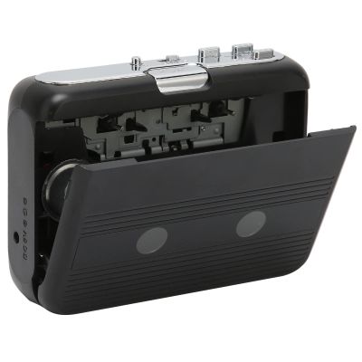 Portable BT5.0 Cassette Player, TON007B Cassette Tape Player with Headphone, Auto Reverse Function, FM Radio Function, Lower Power Consumption Cassette Player (Black)