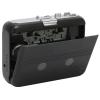 Portable BT5.0 Cassette Player, TON007B Cassette Tape Player with Headphone, Auto Reverse Function, FM Radio Function, Lower Power Consumption Cassette Player (Black) view 1