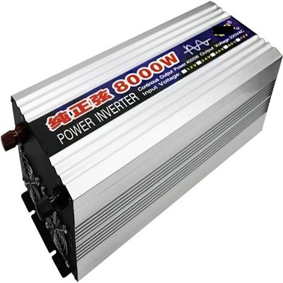 1KW 1.6KW 2KW 3KW 4KW 5KW 6KW 8KW Pure Sine Wave Inverter 12V/24V48V60V DC to AC 110V120V Car Converter Power Inverter with Cooling Fans for Car RV Solar Panel (12Vto110V,8000W)