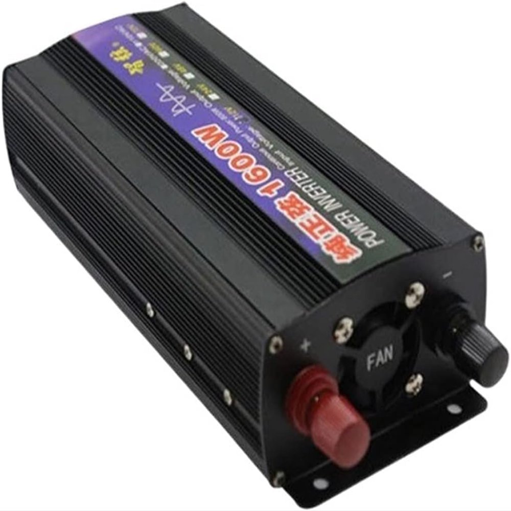 Pure Sine Wave Inverter 1KW1.6KW2KW3KW4KW5KW6KW8KW Dc Power Inverters DC 12V/24V/48V/60V to AC 110V~130V Voltage Converter High Efficient Power Inverter for Truck,Boat,Camping,Van (24Vto110V,1600W)
