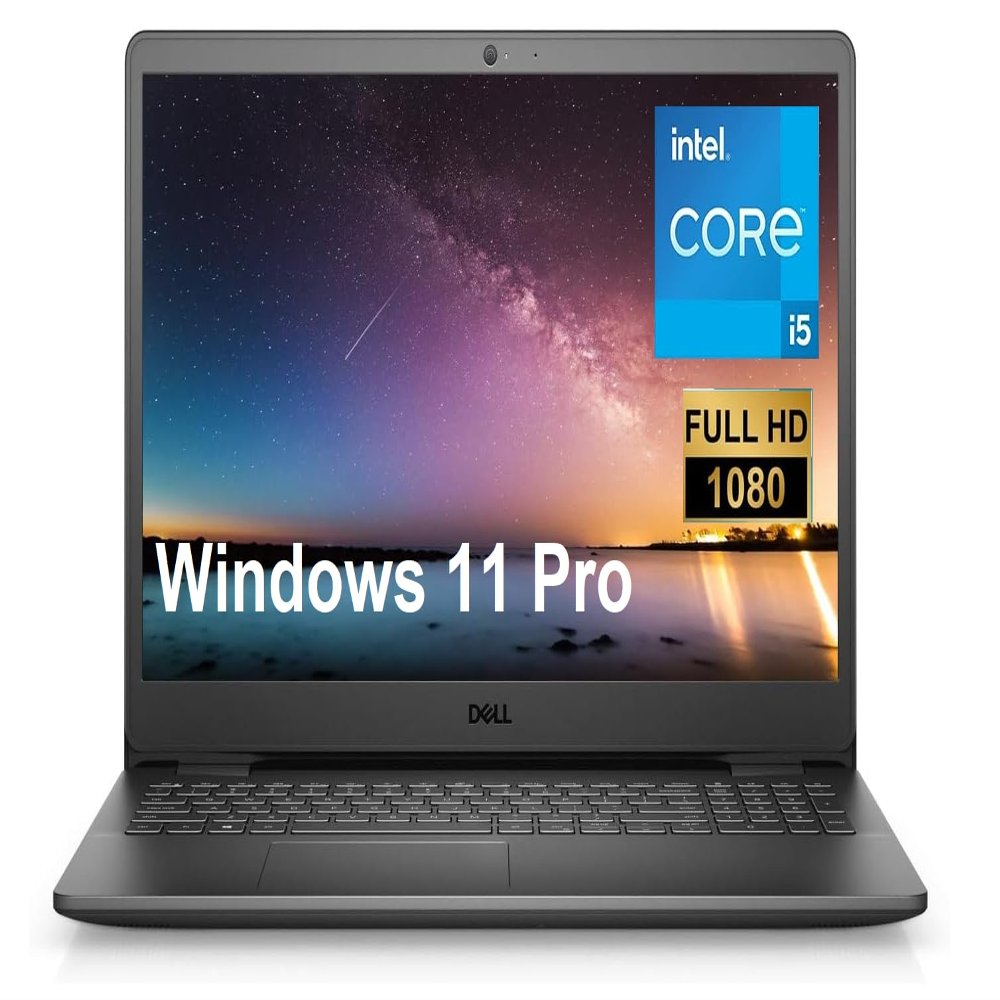 Dell 2023 Inspiron 15 Business Laptop, 15.6" 1920x1080 FHD, Intel i5-1135G7 2.4 GHz, Intel Iris Xe Graphics Windows 11 Pro,Webcam, WiFi,Bluetooth, Carbon Black (8G RAM|512G SSD)