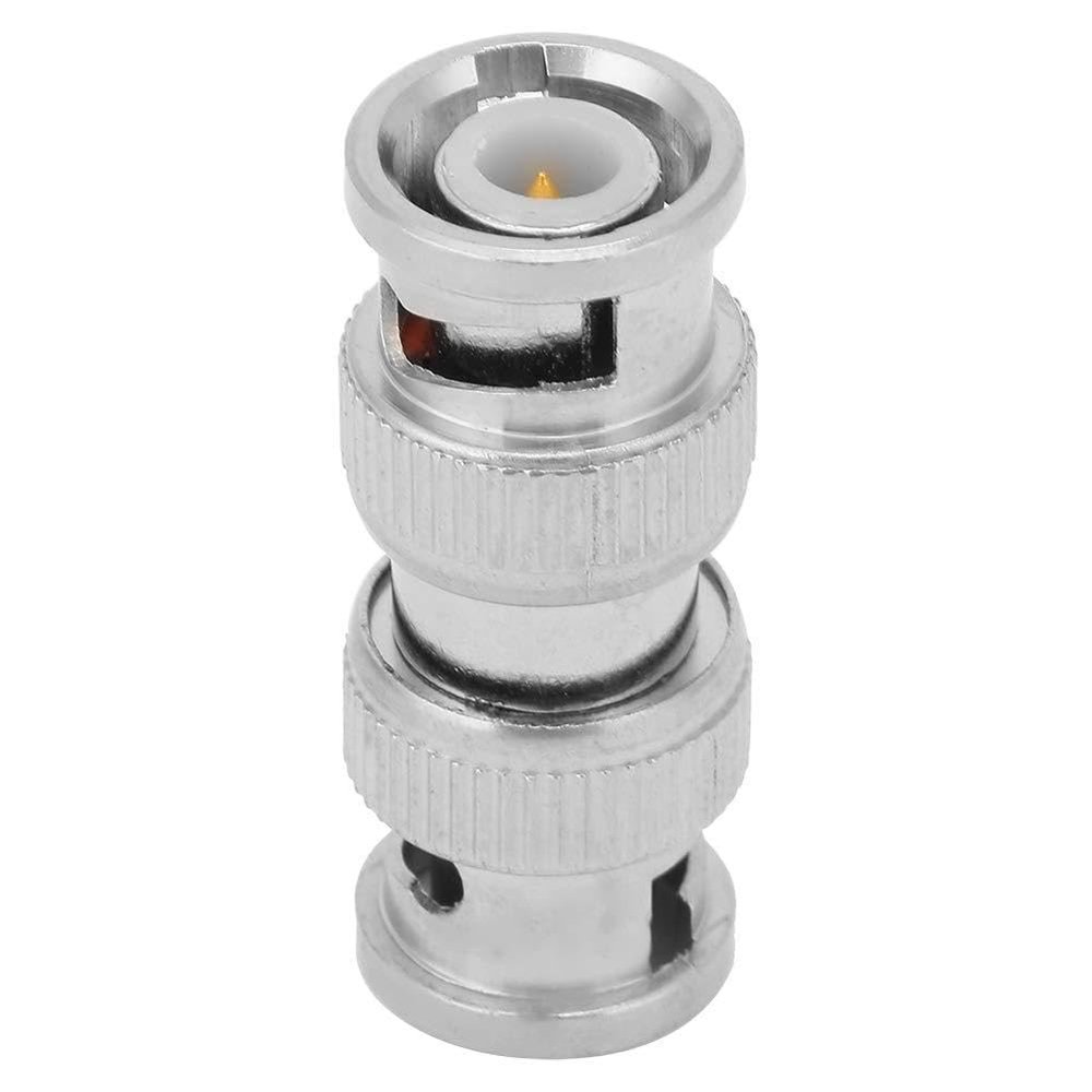 BNC Male to BNC Male Adapter BNC Compression Connector BNC Male to BNC Male M M Coaxial Connector RF Adapter for CCTV Surveillance Camera Cables