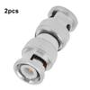 BNC Male to BNC Male Adapter BNC Compression Connector BNC Male to BNC Male M M Coaxial Connector RF Adapter for CCTV Surveillance Camera Cables view 2