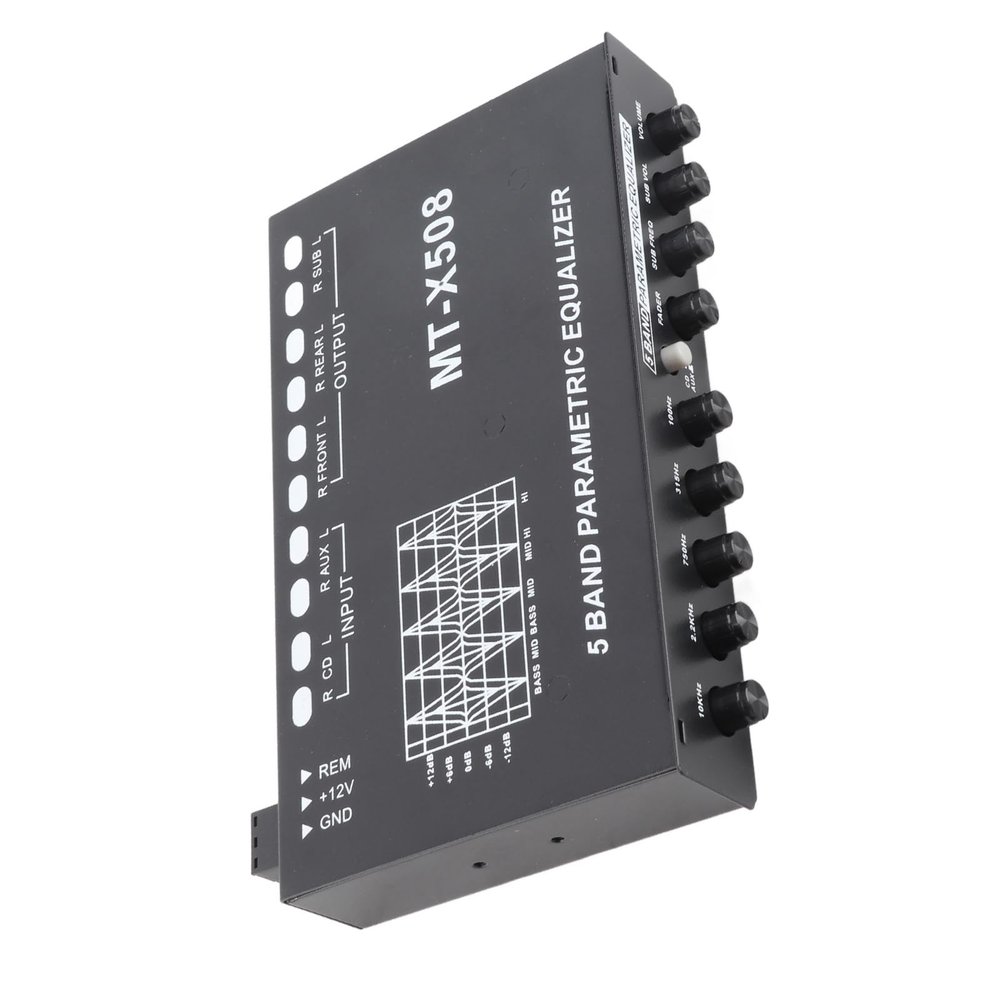 7 Band Equalizer Car Audio,Crossover for Car,Car Graphic Equalizer,Car Audio Equalizer Adjustable 5 Bands Tuning EQ Tuning Crossover Amplifier Graphic Equalizer
