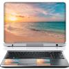 17 17.3 Inch Laptop Skin Sticker Cover Premium Sticker Cover Art Decal Decorative (Included 2 Wrist Pad Skins) - Sunrise Beach view 1