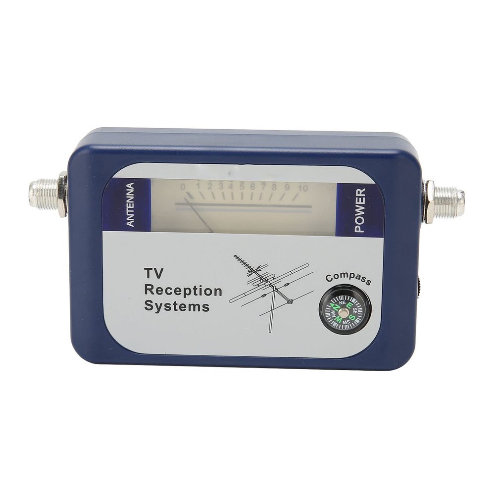 TV Antenna Signal Strength Meter, Digital TV Signal Star Finder, Digital Satellite Finder with Compass, Powerful Sensitive Mini Portable Digital TV Signal Finder for Satellite Signal