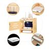 GRFIT Cable Organizer Box Solid Wood Desktop WiFi Placement Rack Set-top Box Storage Box cat Wireless Router Rack Wire Socket Storage Cable Management Box view 4