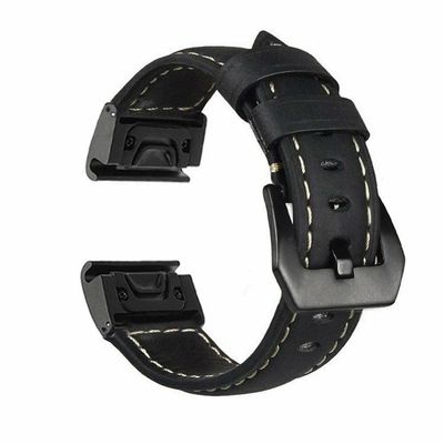 GXFCUK Quickfit Smart Watch Straps For Garmin Fenix 7S 7 7X 6S 6 6X Pro 5S 5X 5 Plus Mk2S Epix Gen Instinct2 Genuine Leather Wristbands (Color : A, Size : For Fenix 6 6 Pro)