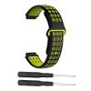 EEOMOiK Silicone Watch band For Garmin Forerunner 220 230 235 630 620 735 Approach S20 S6 S5 GPS SamrtWatch Wrist bands Sport (Color : Black-yellow) view 1