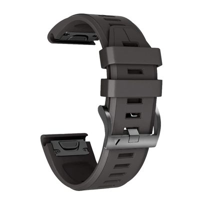 QPDRNC 26 22mm Quick Release Silicone Watchband for Garmin Fenix 5X 5 5S Plus 3 3HR 6 6S 6X Pro Watch Easy fit Wrist Band Straps Correa (Color : Q, Size : 26mm Fenix 5X 5XPlus)