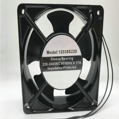 12038S220 AC 220-240V 0.17A 120x120x38mm 2-Wire Cooling Fan