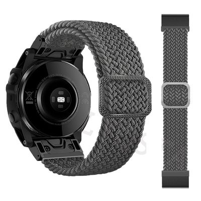 ANZOAT 22 26mm Loop Nylon Strap For Garmin Enduro Watch Band Fenix 6 6X Pro 5 5X Plus/TACTIX DELTA/MK2i/Fenix 7 7X Epix Smart Watchband (Color : P, Size : 22mm Fenix 5 5Plus)