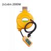 AMNOUR 5M Automatic Retractable Power Cable Reel Wire Retractable Cable Barrel Electric Cable Reel Power Hose Reel 3000W (Color : 2x1x6m) view 2