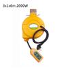 AMNOUR 5M Automatic Retractable Power Cable Reel Wire Retractable Cable Barrel Electric Cable Reel Power Hose Reel 3000W (Color : 3x1x6m) view 2