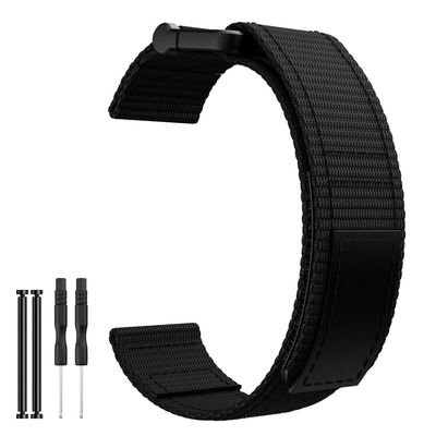 ANZOAT 22 26mm Loop Nylon Watchband Quick Release Straps For Garmin Fenix 6 6X Pro 5X 5 Plus 3HR 7X 7 Forerunner 935 VERTIX2 Smart Band (Color : B, Size : For Epix Gen 2-Instinct2)