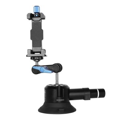 SIRUI Suction Cup Mount for Camera and Phone, Air Pump Vacuum Suction Cup with Magic Arm, Phone Holder, 360Rotating Double Head Windshield Window Mount for GoPro, for Insta360, for DJI Action, MA-SC
