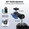 SIRUI Suction Cup Mount for Camera and Phone, Air Pump Vacuum Suction Cup with Magic Arm, Phone Holder, 360Rotating Double Head Windshield Window Mount for GoPro, for Insta360, for DJI Action, MA-SC view 3
