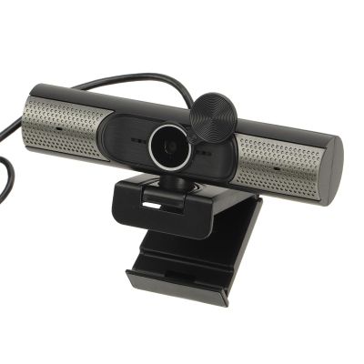 Airshi PC Webcam, 2K 30fps Stereo Sound Webcam 360 Degree Horizontal Rotation 90 Degree Wide Angle for Live Streaming