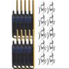 Motorola Talkabout T470 Two Way Radio 10-Pack Walkie Talkies Black/Yellow with 12 PTT Curl Earpieces view 1