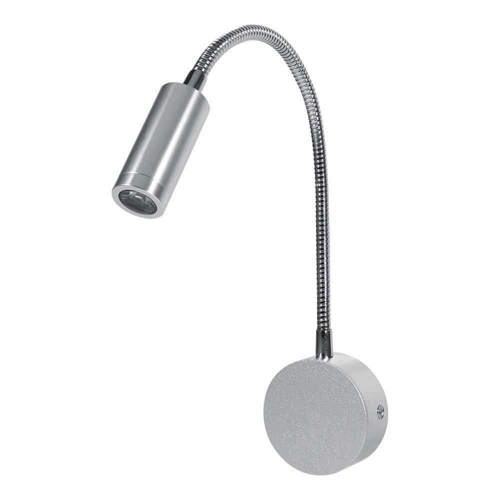 FTVOGUE AC85-265V 1W/3W Led Bed Lamp, Flexible Gooseneck, Reading Working Light with Low Power Consumption, Ideal for Bedroom, Living Room, Study (1W)