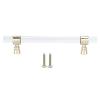 YOUTHINK Crystalc Handle, Easy to Install, Transparent Design, Home Decoration, for Cabinets Drawers Dressers (B01277S Hole Pitch 96-Gold) view 1