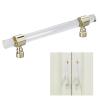 YOUTHINK Crystalc Handle, Easy to Install, Transparent Design, Home Decoration, for Cabinets Drawers Dressers (B01277S Hole Pitch 96-Gold) view 3