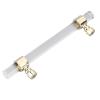 YOUTHINK Crystalc Handle, Easy to Install, Transparent Design, Home Decoration, for Cabinets Drawers Dressers (B01277S Hole Pitch 96-Gold) view 4