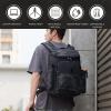 Camera Backpack, USB Charging Port Large Capacity Camera Bag Nylon Oxford for Outdoor Photography (Orange Grey) view 4