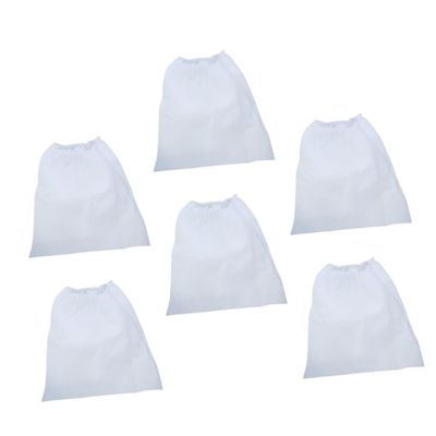 DOITOOL Nail Dust Collector 6pcs Storage Bag Manicure Dust Bag Dust Collector Bag Dust Bag for Vacuum Cleaner Non-woven Fabric Small White Nail Salon Supply