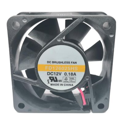 DC12V 0.18A FD126025HS 6025 6cm 2-Wire Inverter Cooling Fan