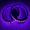 2PCS 8" RGB Car LED Speaker Ring Lights Coaxial Speaker Rings Decorative Light Kit Multi-Colors Changing Coaxial Lights Spacer Ring Light Bluetooth/Remote Control view 1