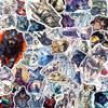 100 Pack Wolf Stickers (Large Size), Graphic Decal Sticker for Laptop, Phone, Car, Water Bottle, Stickers for Wolf Lovers view 1
