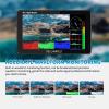 FEELWORLD 1600Nit 4k Ultra Bright Camera Video Monitor 5.5 Inch HDMI Touch Screen DSLR Field Monitor 1920x1200 IPS F970 External Power and Install Kit view 3