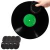 sdroceRyaM 4PCS Record Mitt LP Handler Gripper Anti-Static Vinyl Record Cleaner &Protector Soft Microfiber Practical Turntable Accessories(Black) view 1