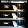 USB LED Light for Laptop Lamp, Brighter Gesture Sensing USB Lights 3 Color Temp Stepless Dimming Brightness USB Reading Lamp Eye-Care Flexible Portable Lights for laptop Keyboard Reading Camping view 3